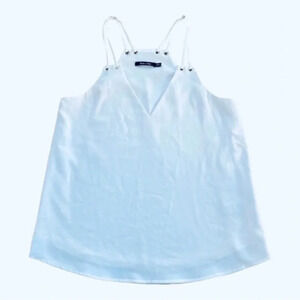 Doe &Rae white double straps tank V-neck size Small Excellent condition